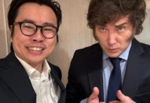 Javier Milei con el CEO de Kip Protocol, la empresa a cargo de Libra.. Imagen: Redes sociales